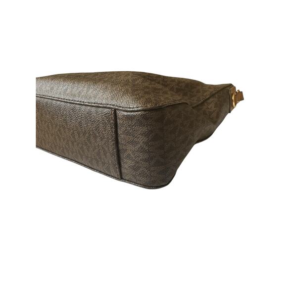 Michael Kors Brown Signature Crossbody Bag Logo Print Adjustable Strap+Dust Bag - Picture 11 of 13